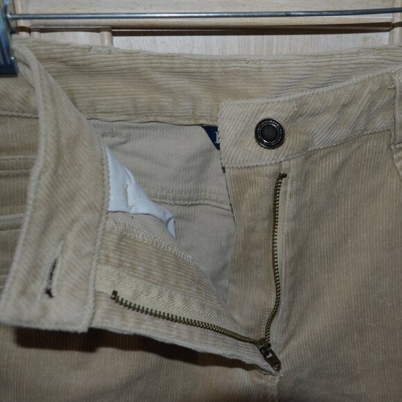 Denim & Co. Corduroy 5 Pocket Flare Cut Jeans, Wheat - NWOT - Picture 4 of 9